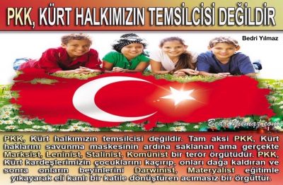 PKK Kürt Halkının Temsilcisi Değildir