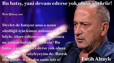 Yok Oluş – Fatih Altaylı