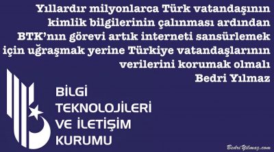 BTK – Bedri Yılmaz