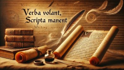 Verba Volant Scripta Manent