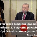 Ayrımcılık – Recep Tayyip Erdoğan