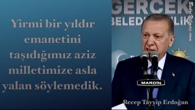 Yalan – Recep Tayyip Erdoğan