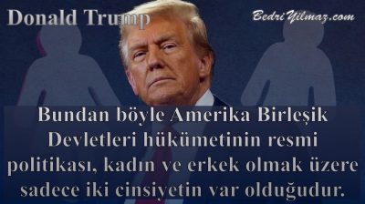 İki Cinsiyet – Donald Trump