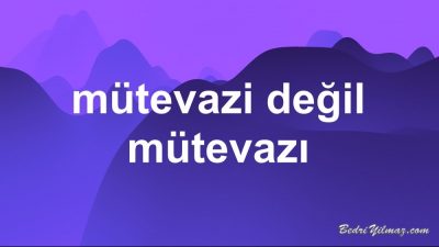 mütevazı