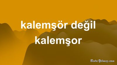 kalemşor